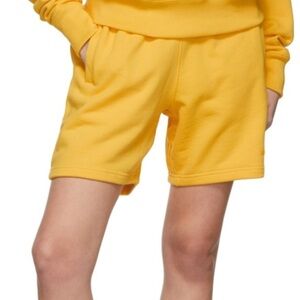 Adidas mustard Yellow Human Race Shorts